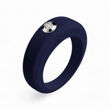 Royal blue silicone ring