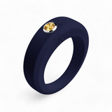 Royal blue silicone ring