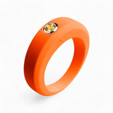 Orange silicone ring