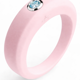 Bague rose pastel personnalisable