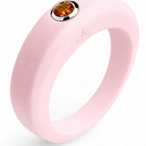 Bague rose pastel personnalisable