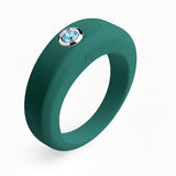 Bague british green personnalisable