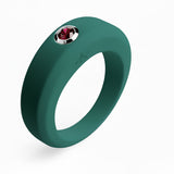 Bague british green personnalisable