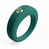 Bague british green personnalisable