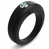 Bague noire personnalisable