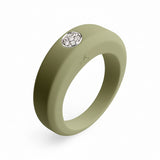 Bague olive personnalisable