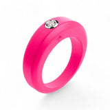 Neon pink silicone ring