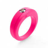 Neon pink silicone ring