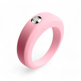 Powder pink silicone ring