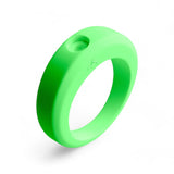 Bague verte fluo en silicone
